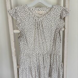 Polka Dot Peplum Tank Top